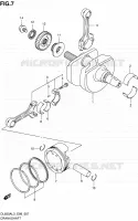 CRANKSHAFT for Suzuki V-STROM 650 2013