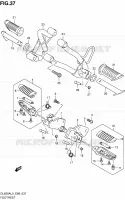 FOOTREST for Suzuki V-STROM 650 2013