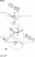 HANDGRIPS   LEVERS  for Suzuki V-STROM 650 2013