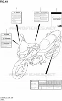LABEL for Suzuki V-STROM 650 2013