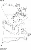 RADIATOR HOSE   EXPANSION TANK for Suzuki V-STROM 650 2013