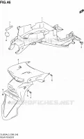 REAR FEDNER for Suzuki V-STROM 650 2013