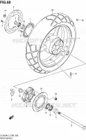 REAR WHEEL for Suzuki V-STROM 650 2013