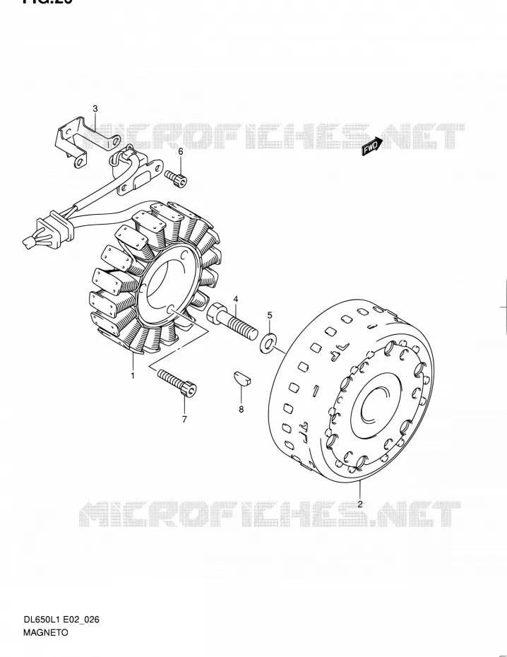 MAGNE TO Suzuki MOTO 650 V-STROM 2011  DL650UEL1(E19)