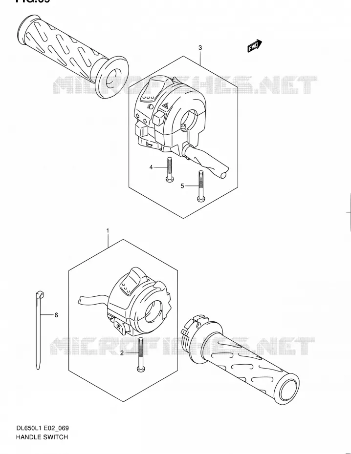 SWITCHES Suzuki MOTO 650 V-STROM 2011  DL650UEL1(E19)