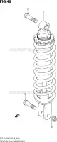 REAR DAMPER (DR Z125L3 E19) for Suzuki DR-Z 125 2013