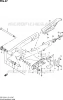 REAR SWINGARM (DR Z125LL3_E19) for Suzuki DR-Z 125 2013