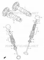 CAMSHAFT   VALVES for Suzuki DR-Z 250 2001