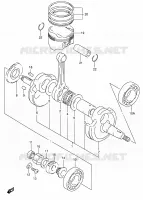 CRANKSHAFT for Suzuki DR-Z 250 2001