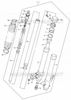 FRONT FORK for Suzuki DR-Z 250 2001