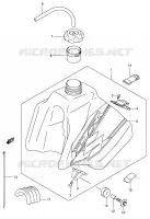 FUEL TANK (MODELE K1) for Suzuki DR-Z 250 2001