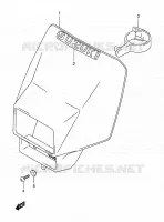 HEADLIGHT COVER (MODELE K1) for Suzuki DR-Z 250 2001