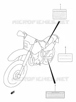 LABEL for Suzuki DR-Z 250 2001