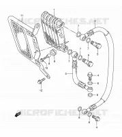 OIL COOLER for Suzuki DR-Z 250 2001