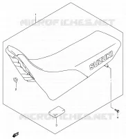 SEAT (MODELE K1) for Suzuki DR-Z 250 2001