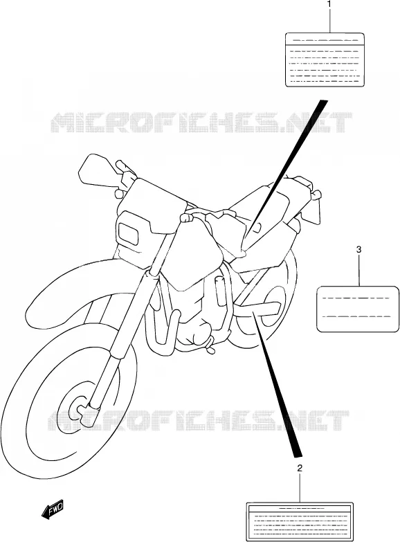 LABEL Suzuki MOTO 250 DR-Z 2003  DR-Z250 K3 (E03,E28,E33)