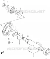 CAMSHAFT   VALVES for Suzuki DR-Z 250 2004