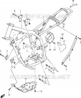 FOOTREST for Suzuki DR-Z 250 2004