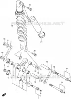 REAR CALIPER for Suzuki DR-Z 250 2004