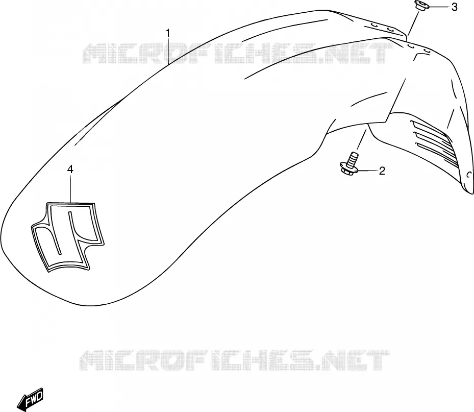 RIGHT HANDGRIPS - LEVERS  Suzuki MOTO 250 DR-Z 2004  DR-Z250 K4 (E03,E28,E33)