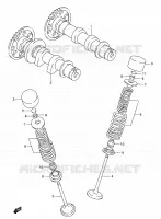 CAMSHAFT   VALVES for Suzuki DR-Z 250 2005