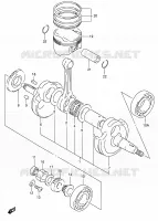 CRANKSHAFT for Suzuki DR-Z 250 2005