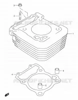 CYLINDER for Suzuki DR-Z 250 2005