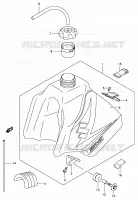 FUEL TANK (MODELE K5) for Suzuki DR-Z 250 2005