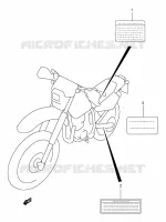 LABEL for Suzuki DR-Z 250 2005