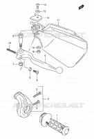 RIGHT HANDGRIPS   LEVERS  for Suzuki DR-Z 250 2005