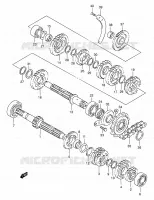 TRANSMISSION for Suzuki DR-Z 250 2005