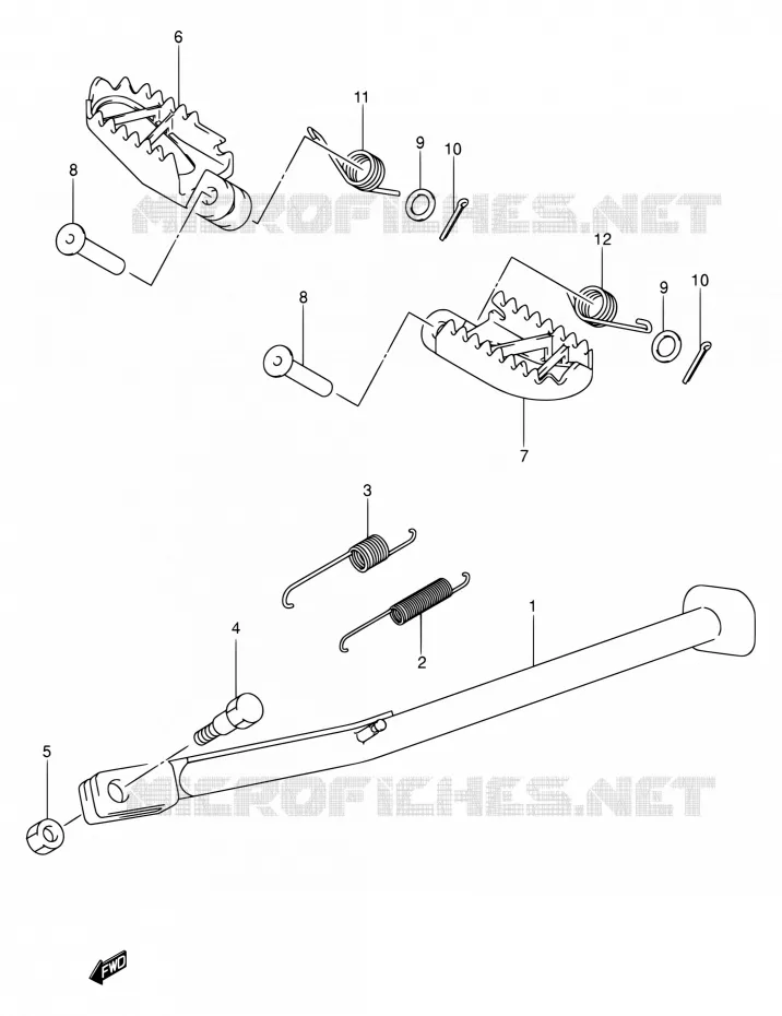 STAND Suzuki MOTO 400 DR-Z 2000  DR-Z400 Y (E03,E28,E33)