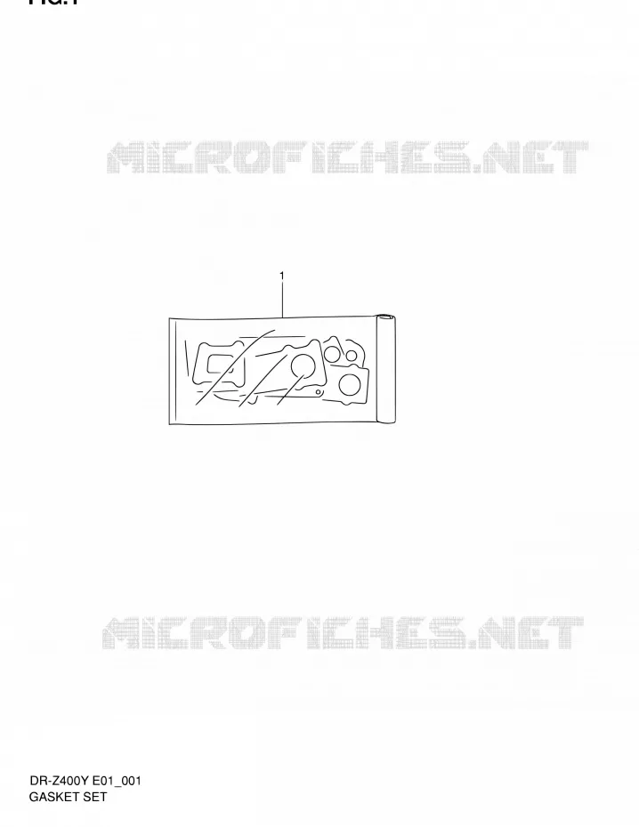 GASKET SET Suzuki MOTO 400 DR-Z 2003  DR-Z400EK3(E24)