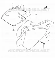 FAIRING  (MODELE K3/K4) for Suzuki DR-Z 400 2004