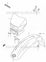 FR. FENDER (MODELE K2/K3/K4) for Suzuki DR-Z 400 2004