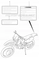 LABEL (MODELE K4) for Suzuki DR-Z 400 2004