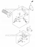 LEFT LEVER   HANDGRIP (DR Z400Y/K1/K2/K3/K4) for Suzuki DR-Z 400 2004