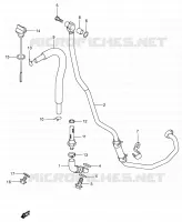OIL HOSE for Suzuki DR-Z 400 2004