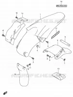 REAR FEDNER (MODELE K4) for Suzuki DR-Z 400 2004