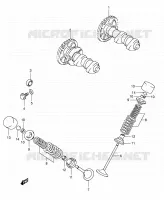 CAMSHAFT   VALVES for Suzuki DR-Z 400 2005