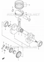 CRANKSHAFT for Suzuki DR-Z 400 2005