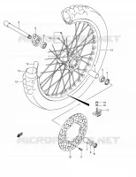 FRONT WHEEL for Suzuki DR-Z 400 2005