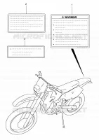 LABEL for Suzuki DR-Z 400 2005