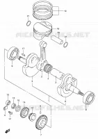 CRANKSHAFT for Suzuki DR-Z 400 2006