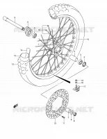 FRONT WHEEL for Suzuki DR-Z 400 2006
