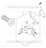 LEFT LEVER   HANDGRIP for Suzuki DR-Z 400 2006