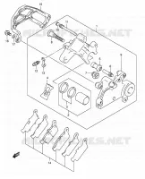 REAR CALIPER for Suzuki DR-Z 400 2006