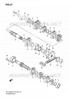 TRANSMISSION for Suzuki DR-Z 400 2006