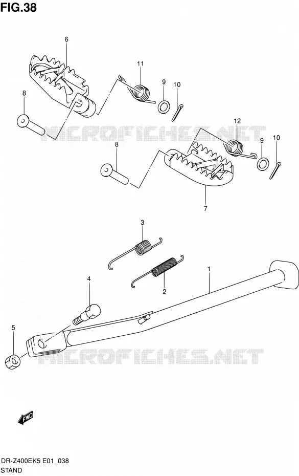 STAND Suzuki MOTO 400 DR-Z 2006  DR-Z400EK6(E24)
