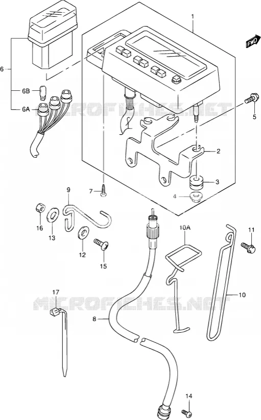 TJRN SIGNAL LAMP (MODELE K2/K3/K4) Suzuki MOTO 400 DR-Z 2002  DR-Z400S K2 (E03,E28,E33)